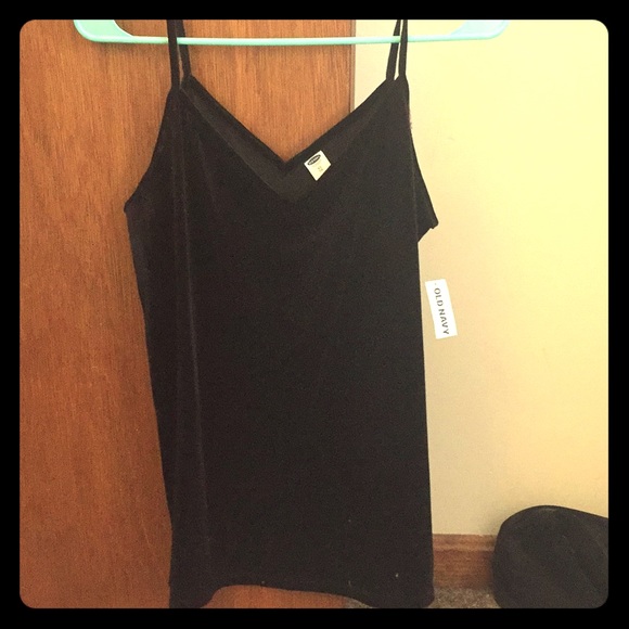 Old Navy black velvet camisole - Picture 1 of 1